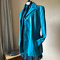 Turquoise leather jacket (XL)