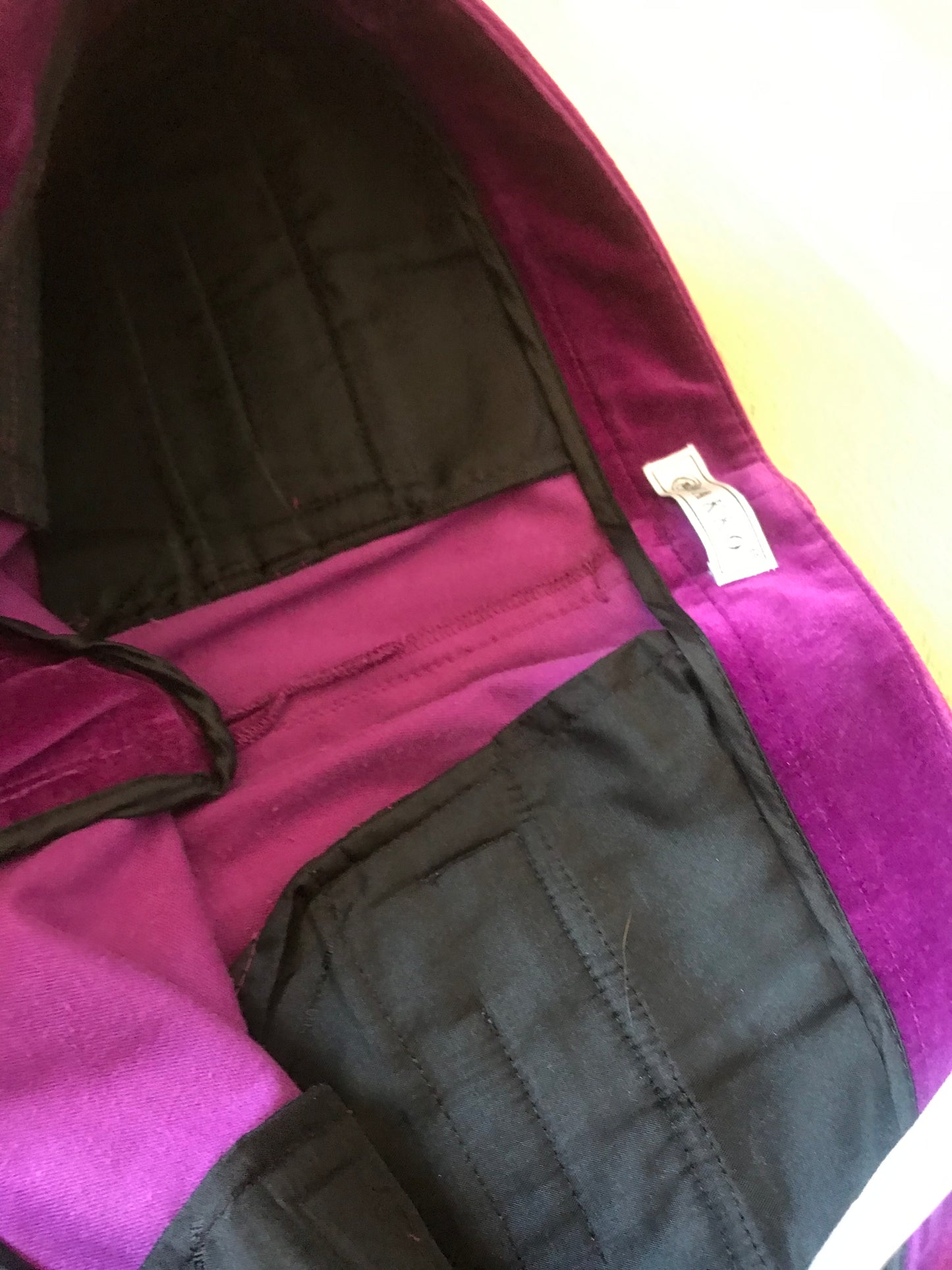 Purple velvet pants (L)