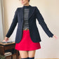 Vintage 1970s French Tailored Worsted Wool Blazer
