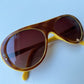 80s retro aviator sunglasses