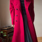 Cashmere wool blend maxi coat