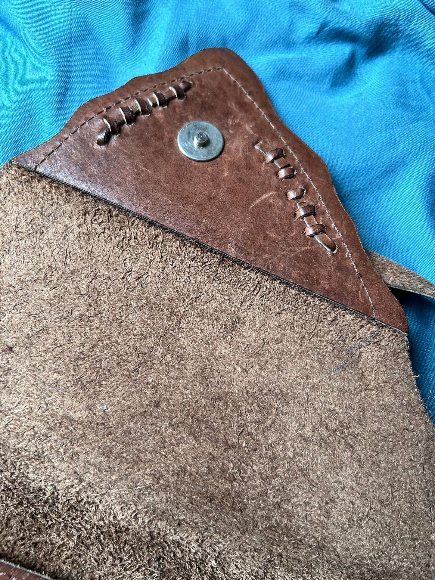 Vintage leather tote bag