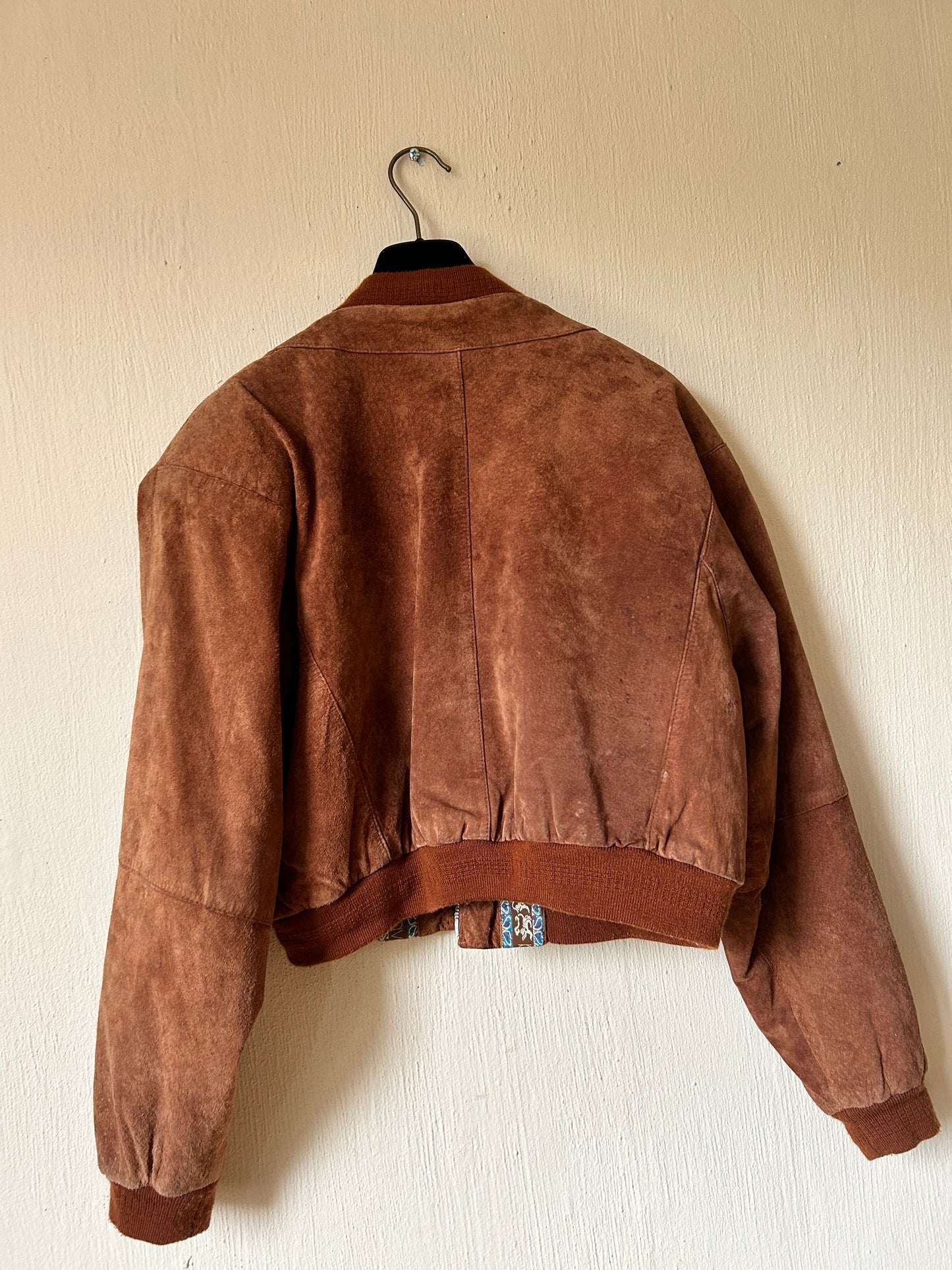 Vintage suede bomber jack