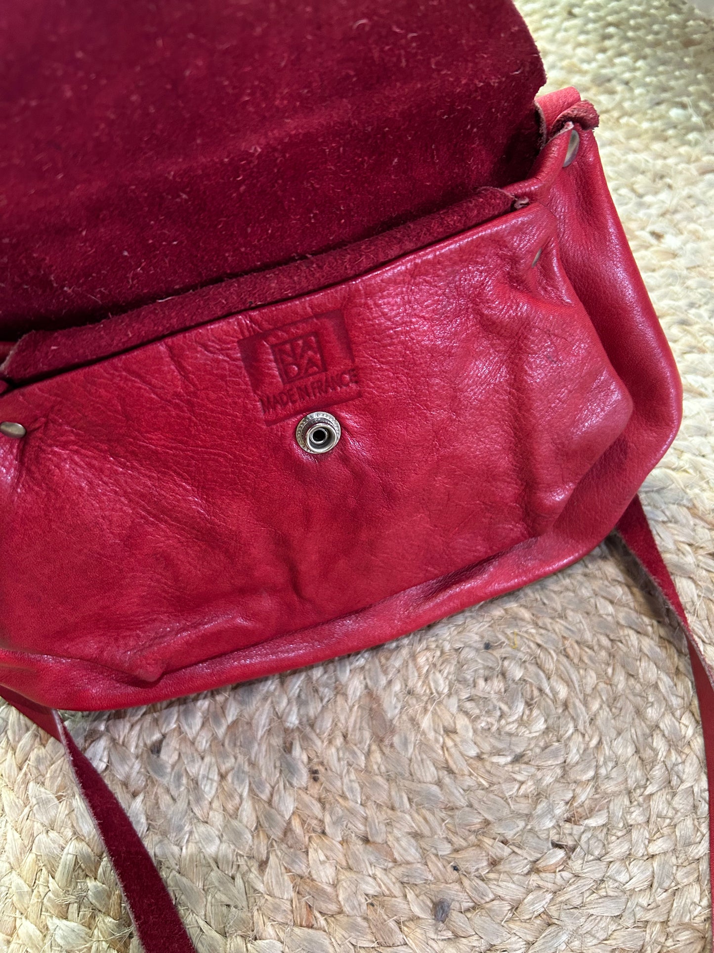 Leather crossbody bag