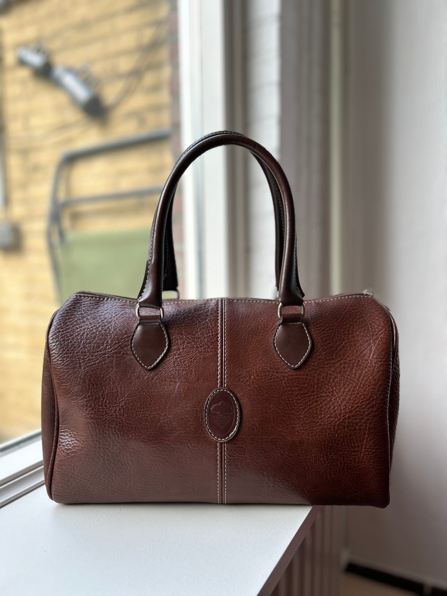 Vintage leather handbag