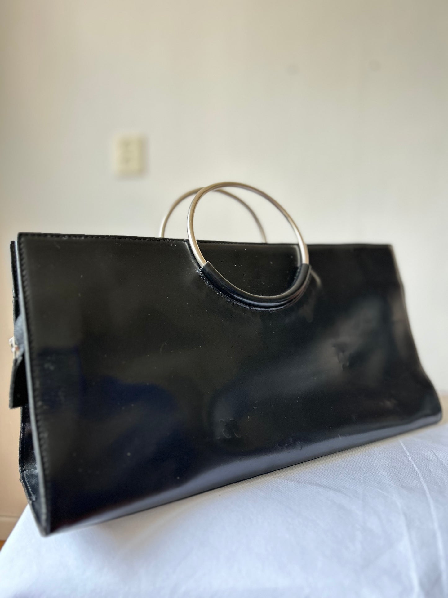 Vintage leather handbag y2k