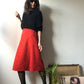 Vintage daim skirt suit