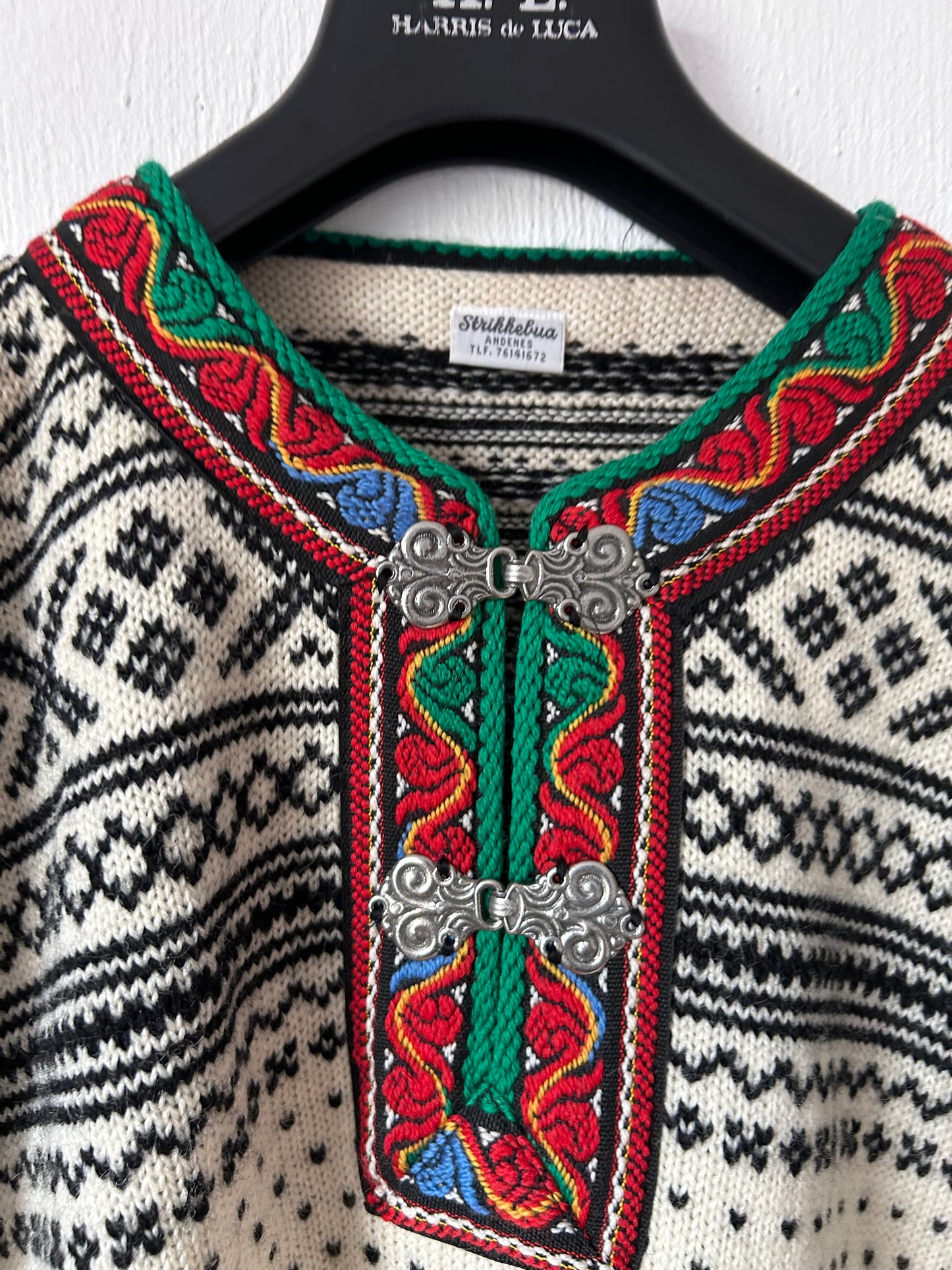 Nordic knit wool jumper XL