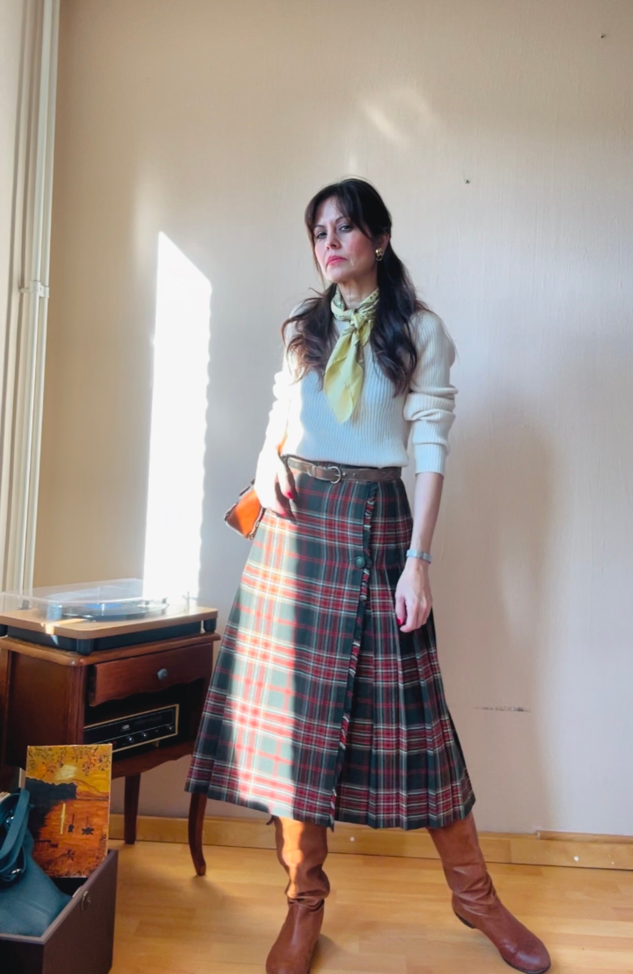 Vintage pleated skirt