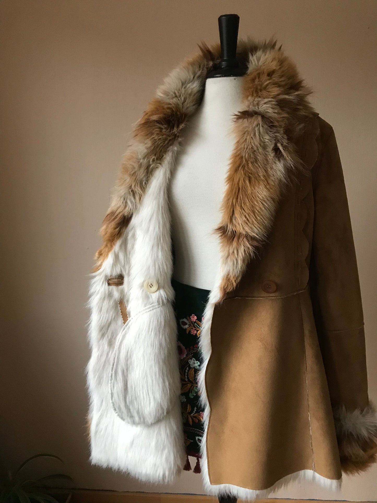 Balmain faux fur coat