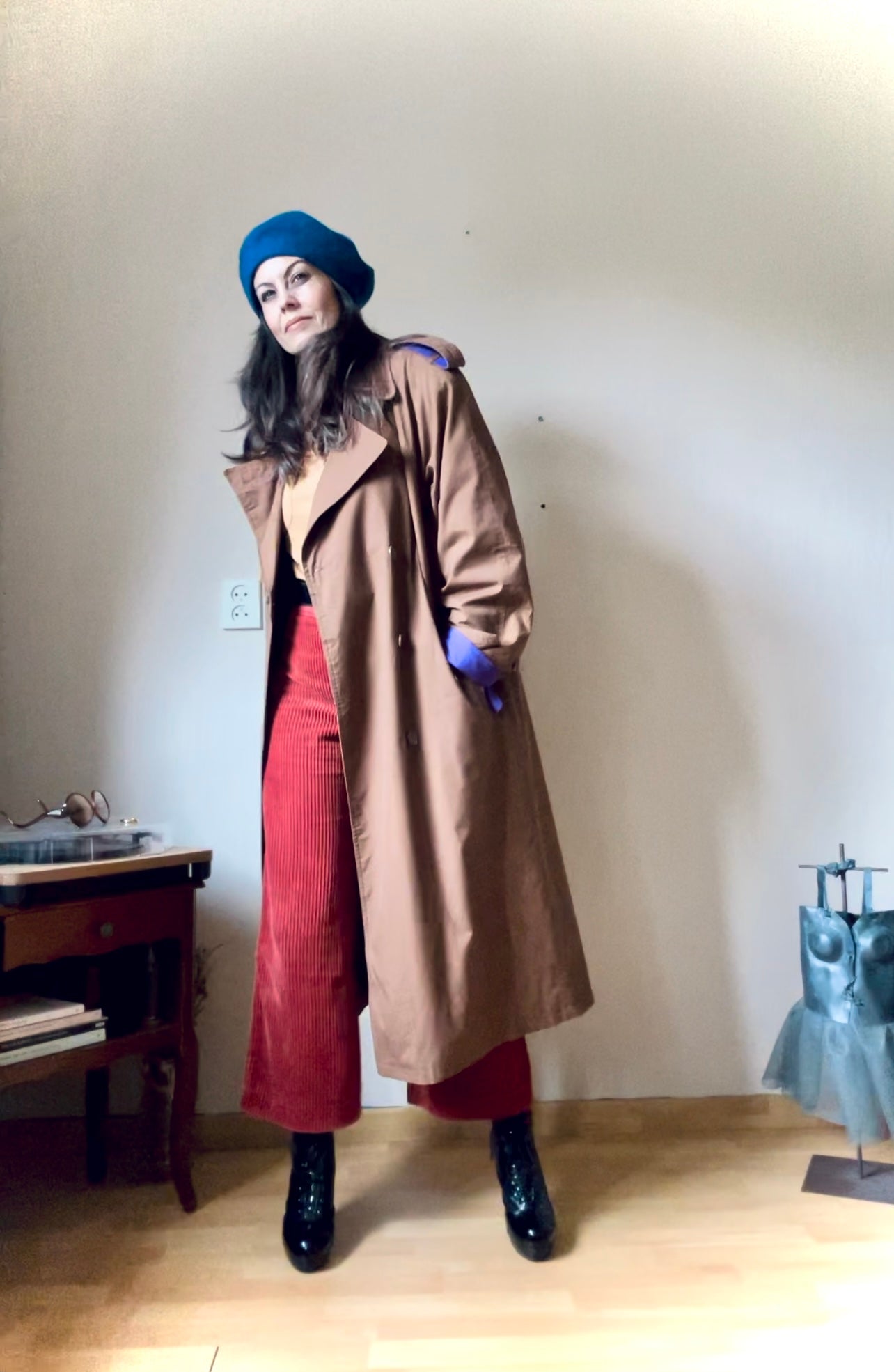 90s vintage oversized trench coat (M/L)