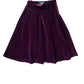 Bordeaux velvet skirt