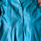 Turquoise leather jacket (XL)