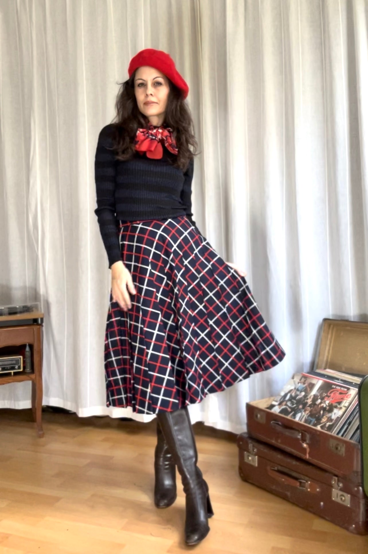 Vintage pleated skirt