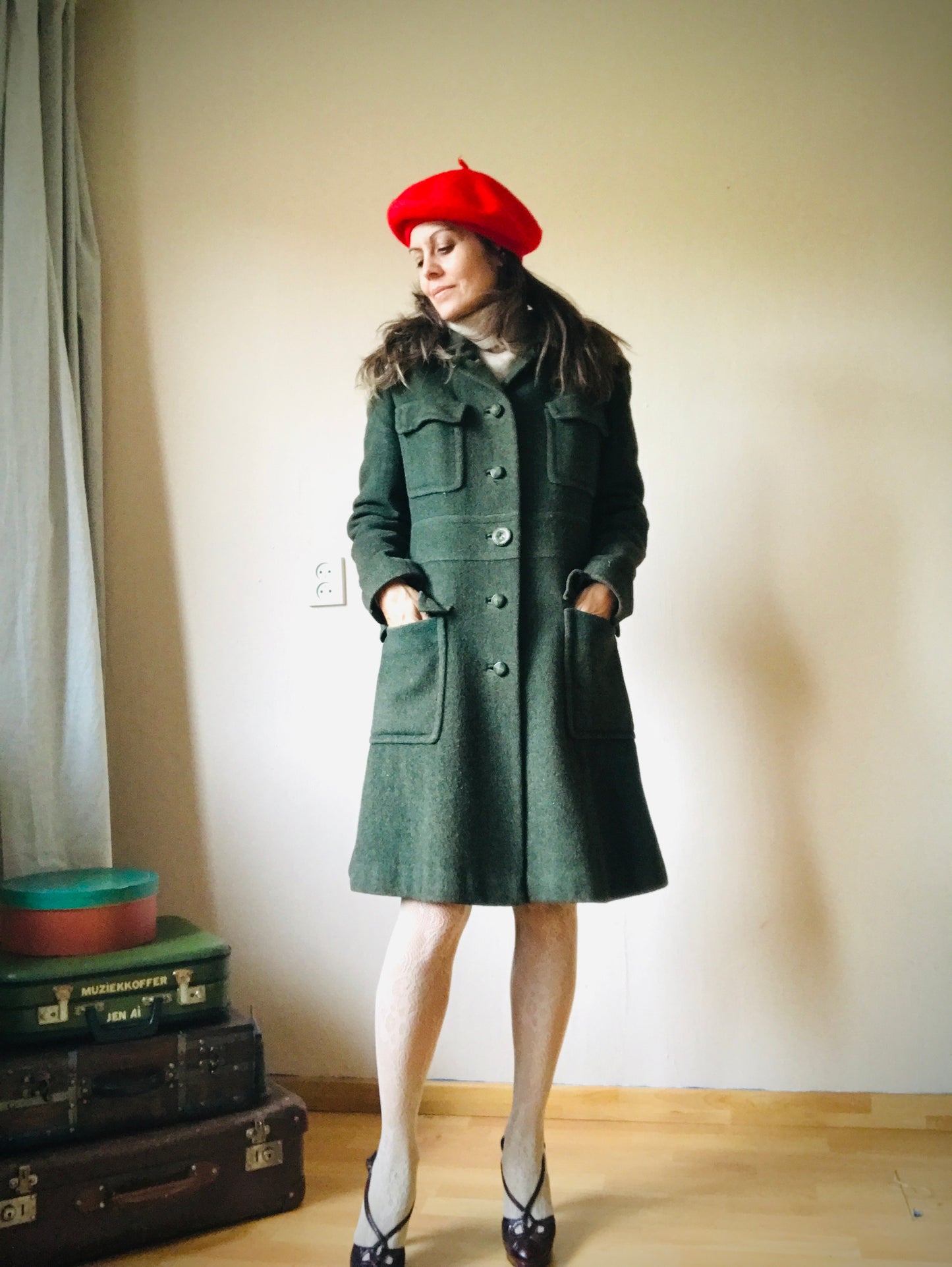 60s vintage  wool coat