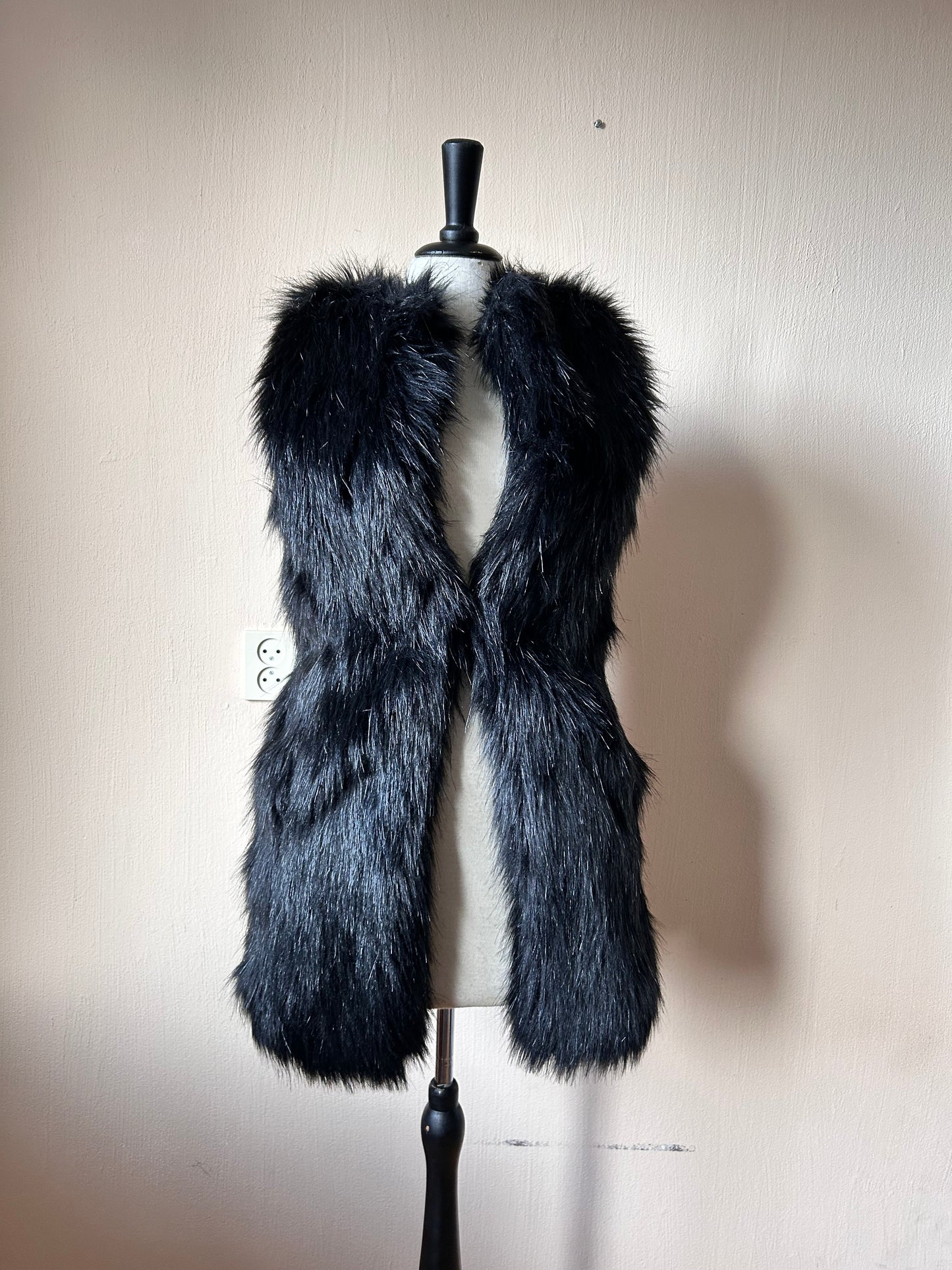 Faux fur vest