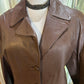 70s leather trench coat