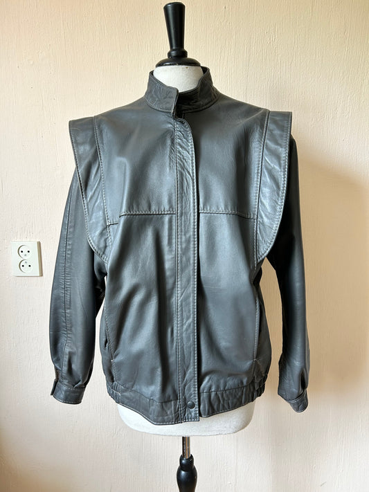 80s leather jacket