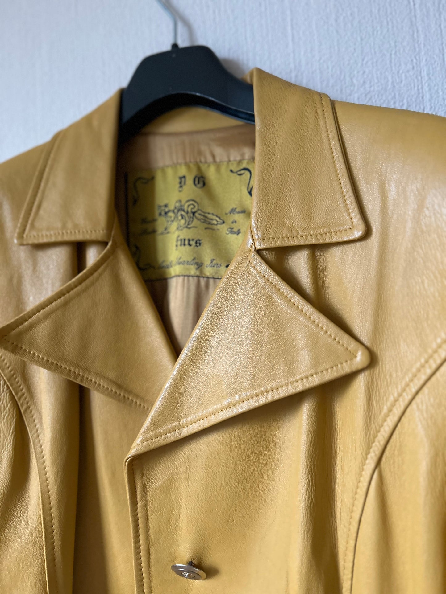 Vintage leather trenchcoat