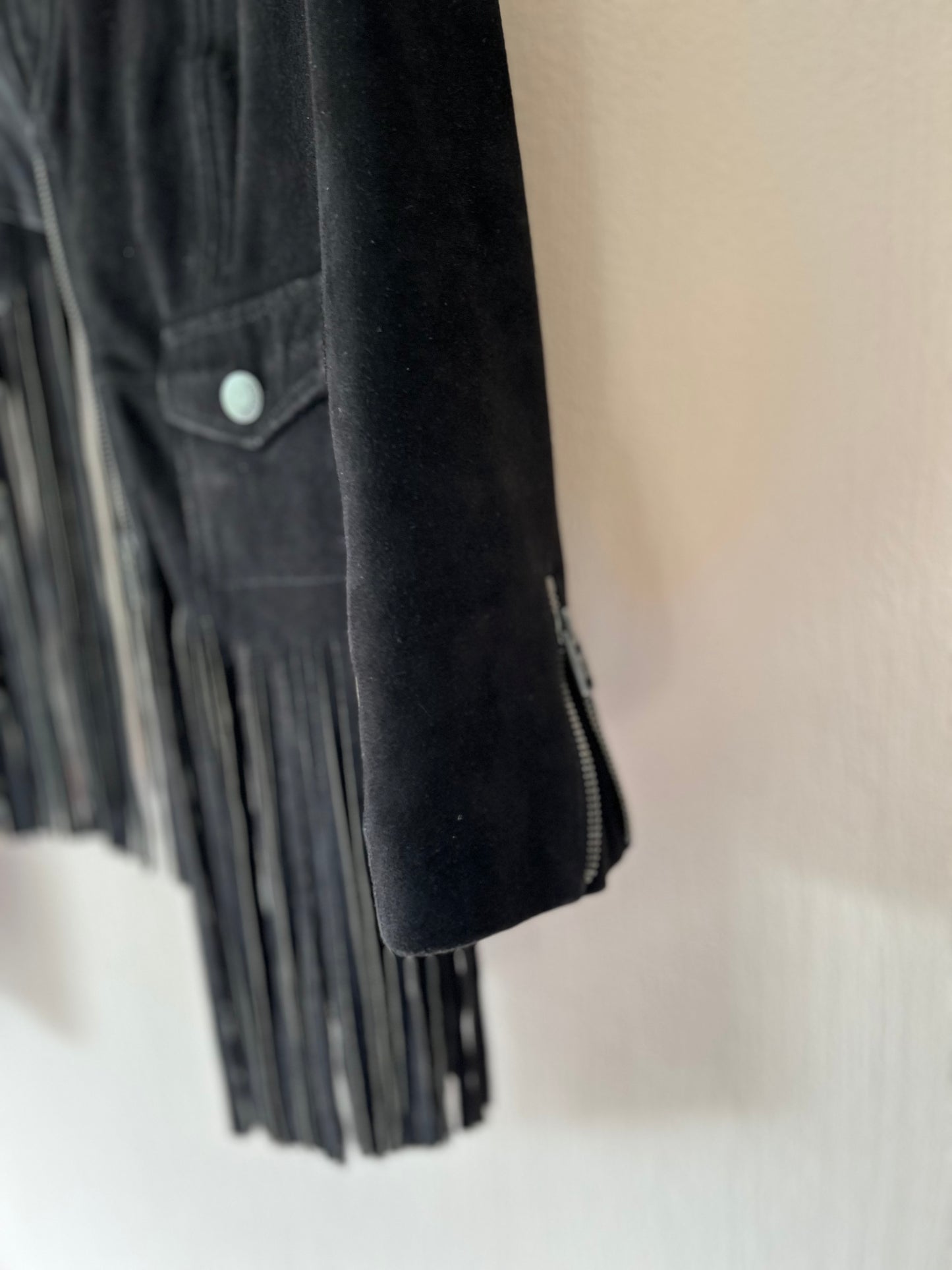 Superdry suede fringe jacket