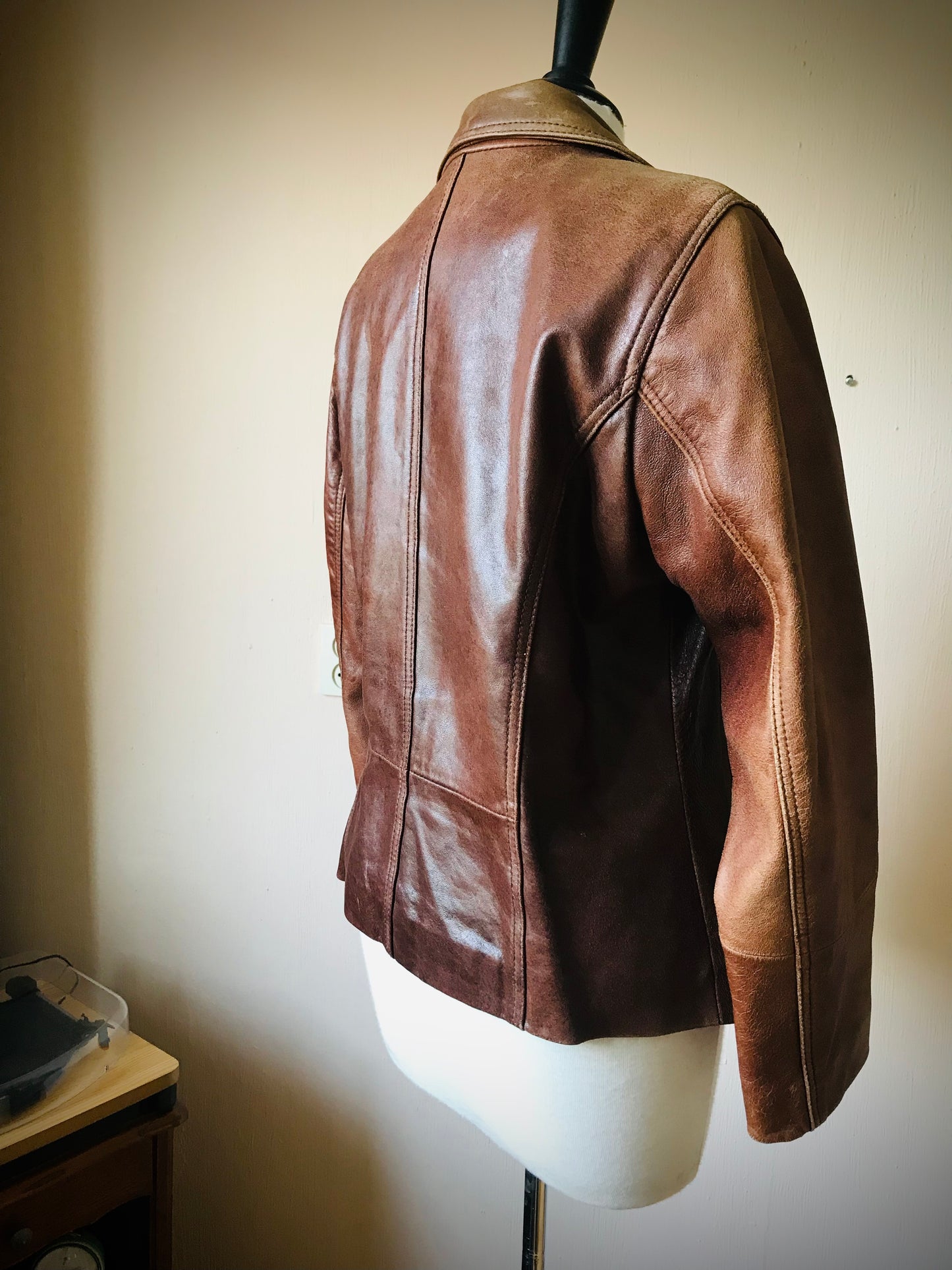 Vintage leather blazer