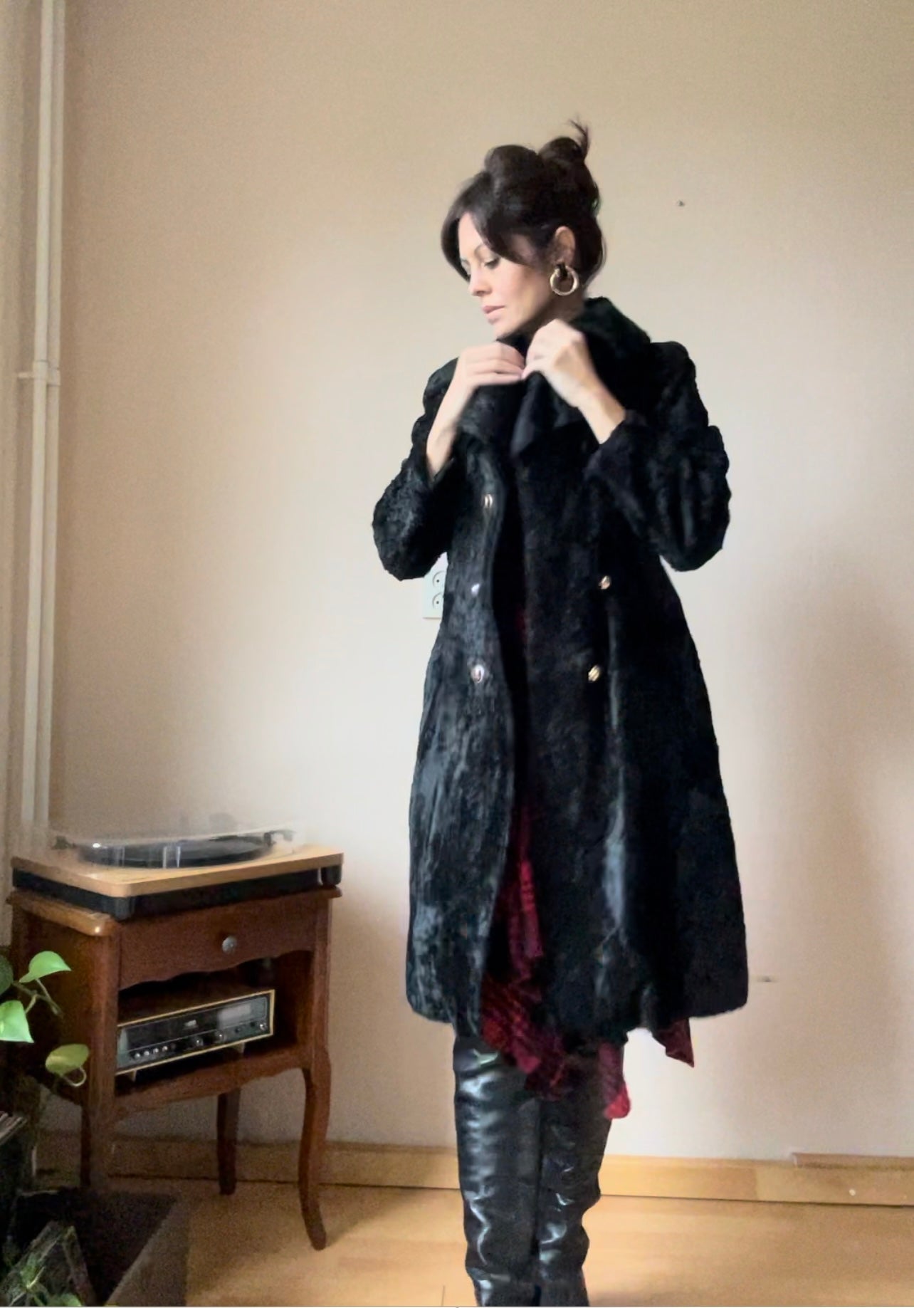 Vintage faux fur coat