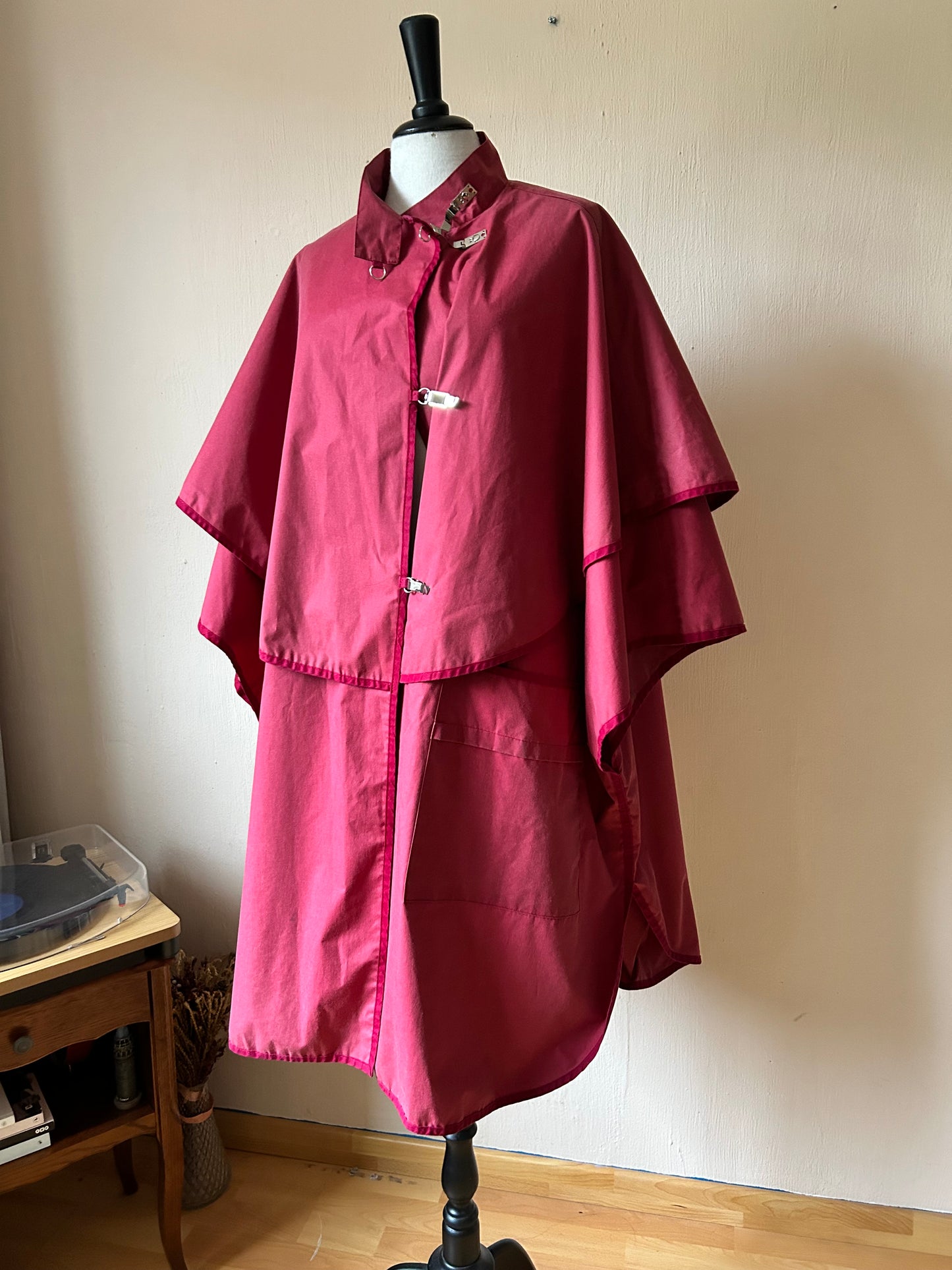 Vintage cape raincoat