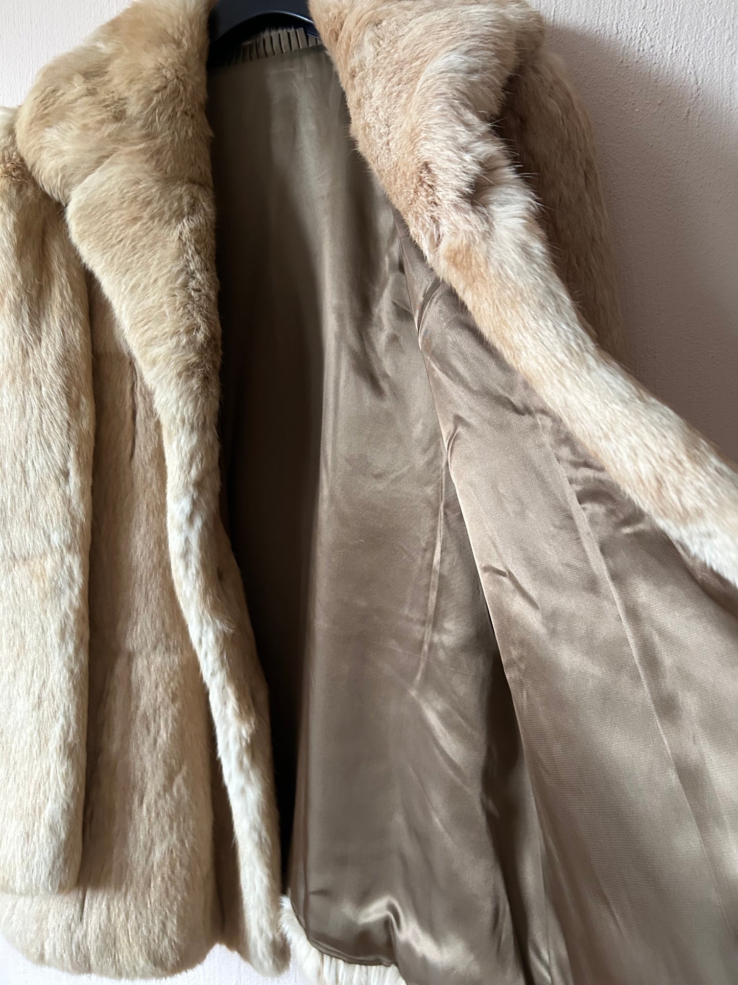 Fox fur vintage coat