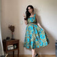 Belted vintage summer dress