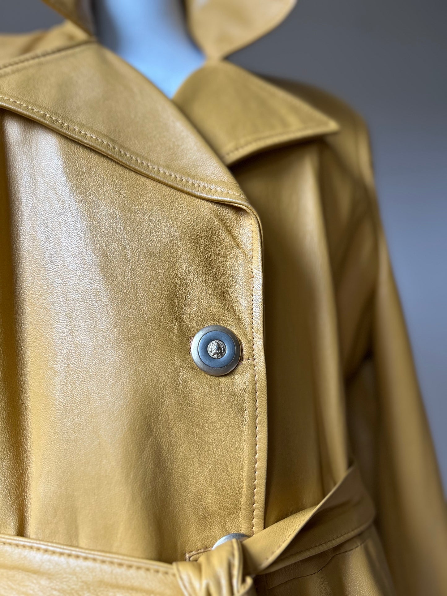 Vintage leather trenchcoat