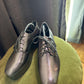 ⁠Calvin Klein Metallic Pewter / Silver Platform Oxford Derby Shoes⁠ 39