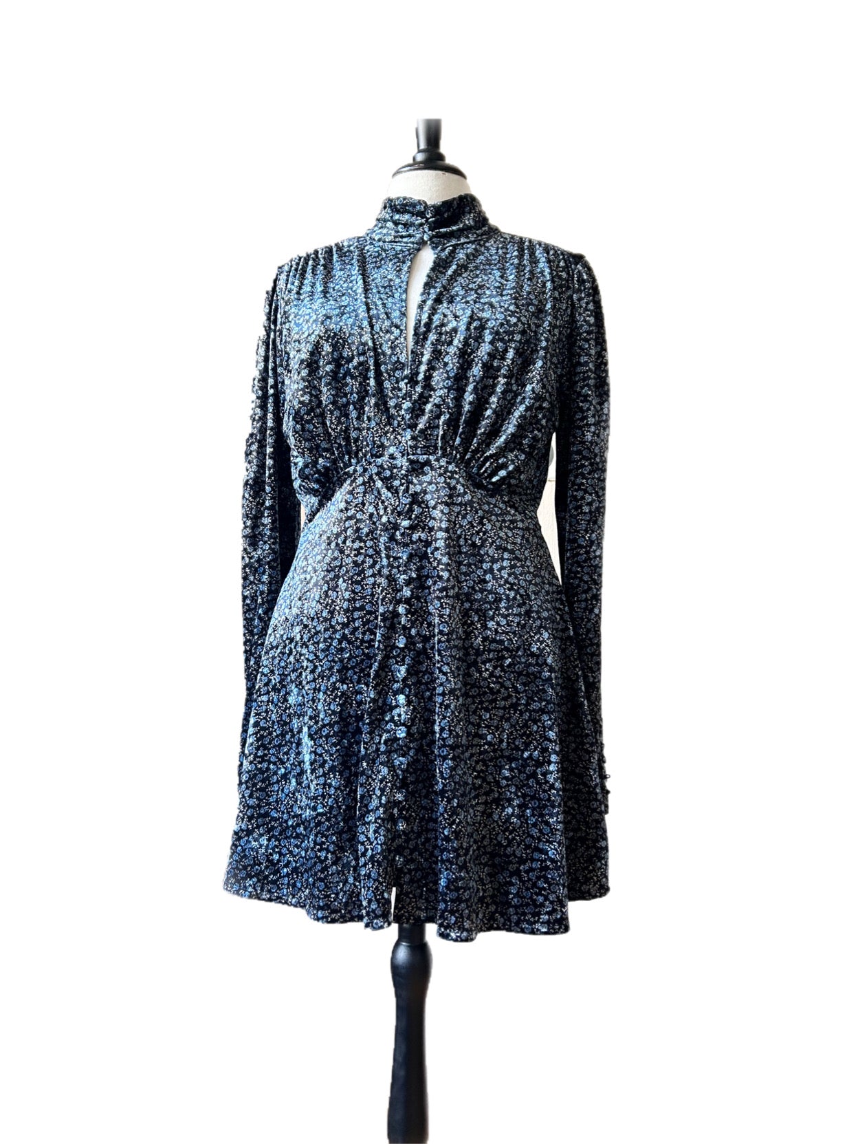 Vintage velvet feel dress