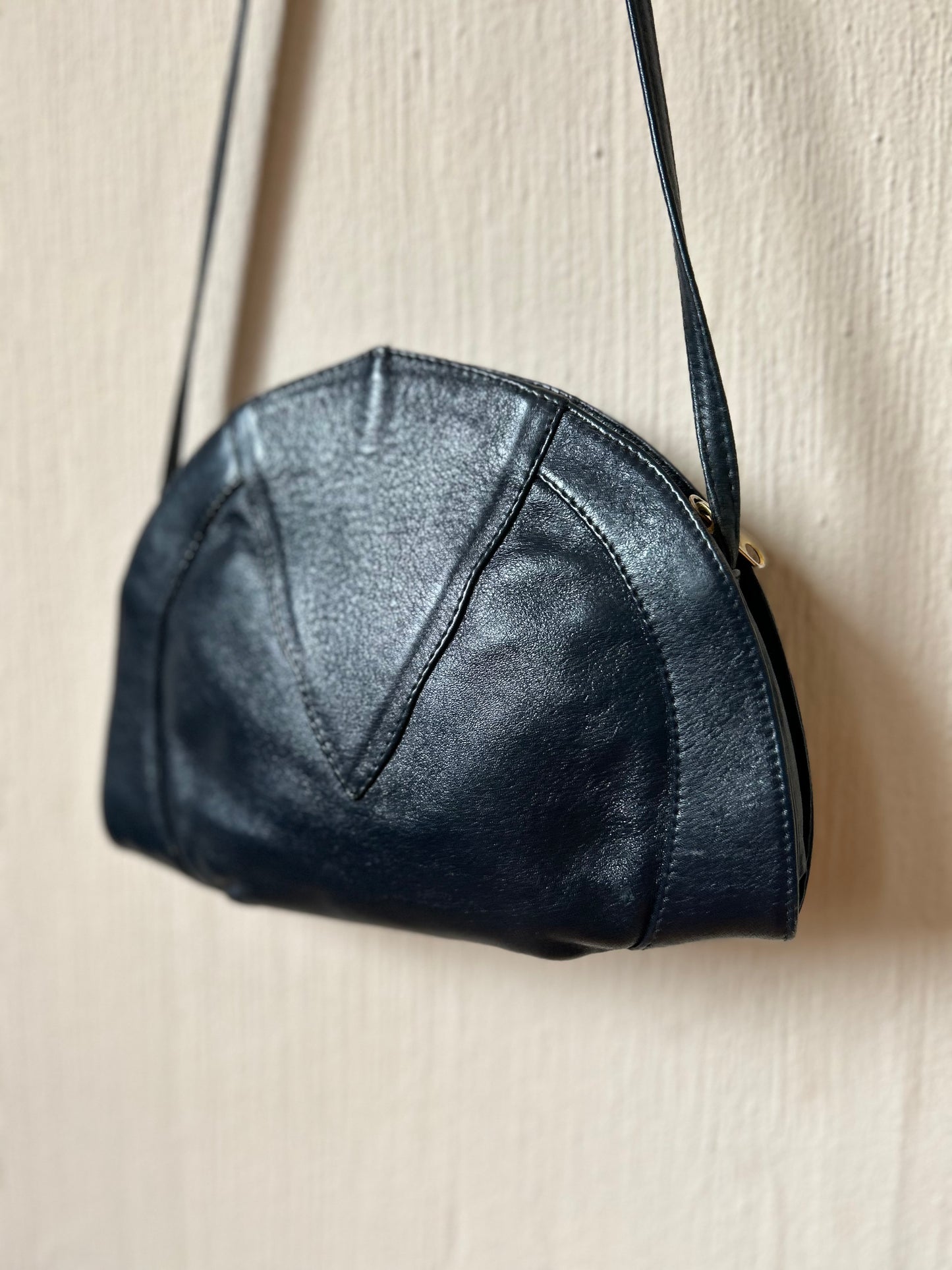 Vintage leather clutch