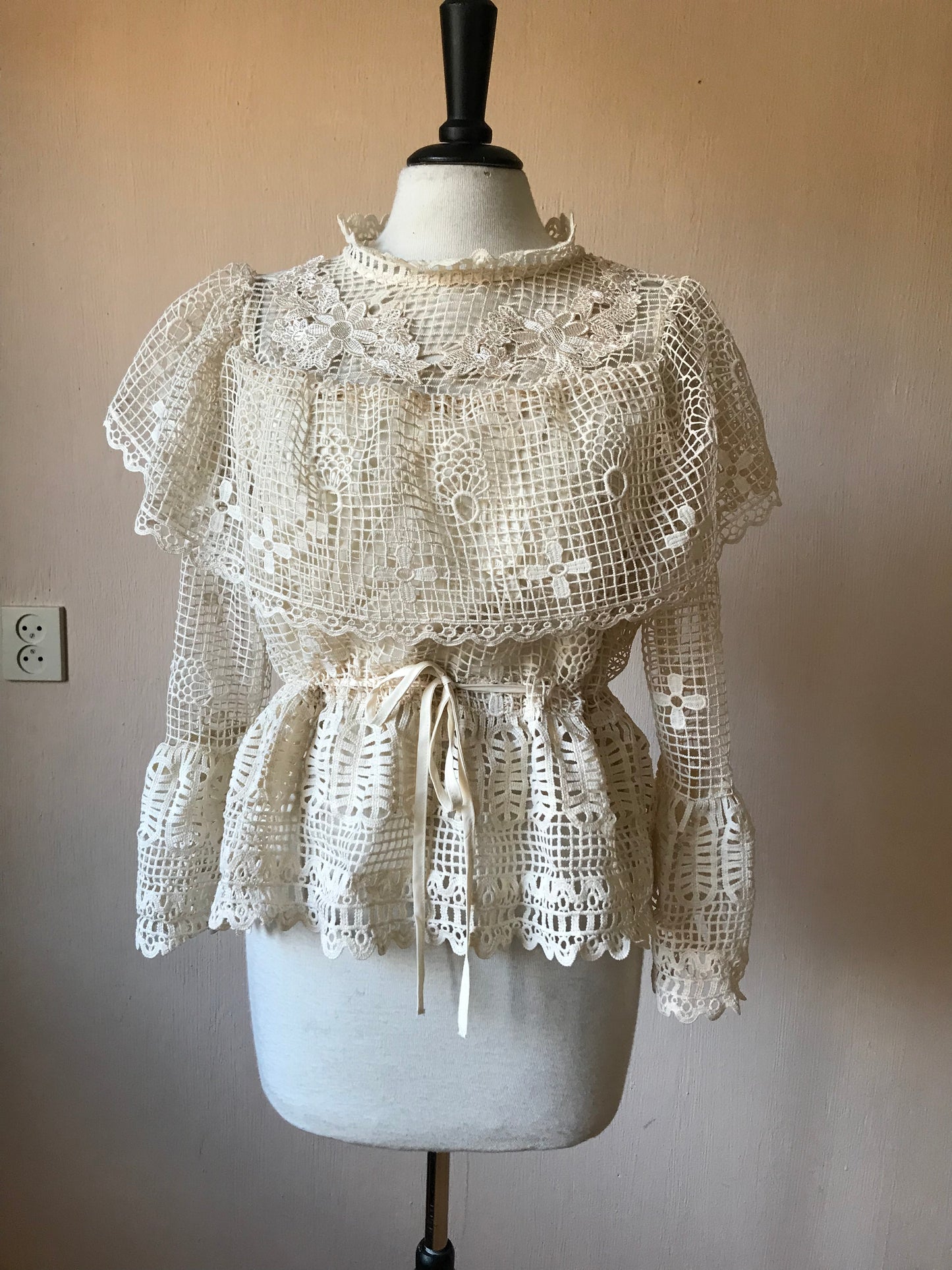 Vintage crochet blouse