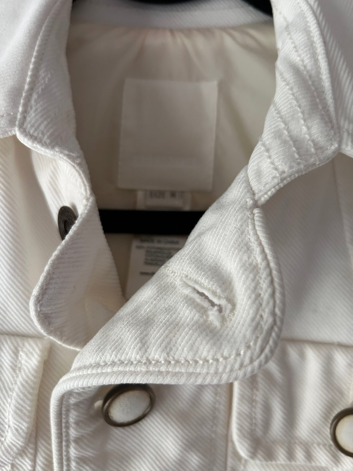 DIESEL Vintage White Belted Safari Canvas Jacket
