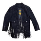 Superdry suede fringe crop (S)