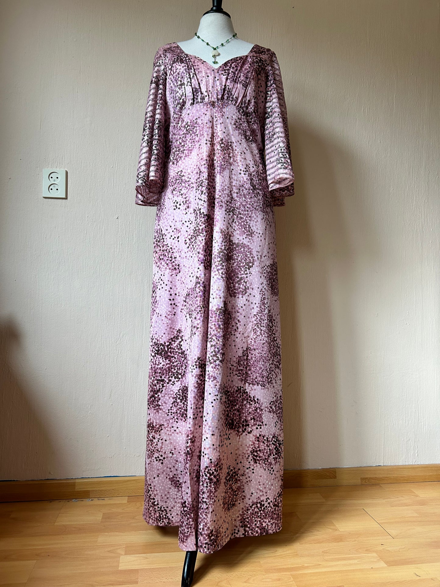 Butterfly sleeve maxi dress