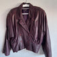 80s vintage lamb leather jacket