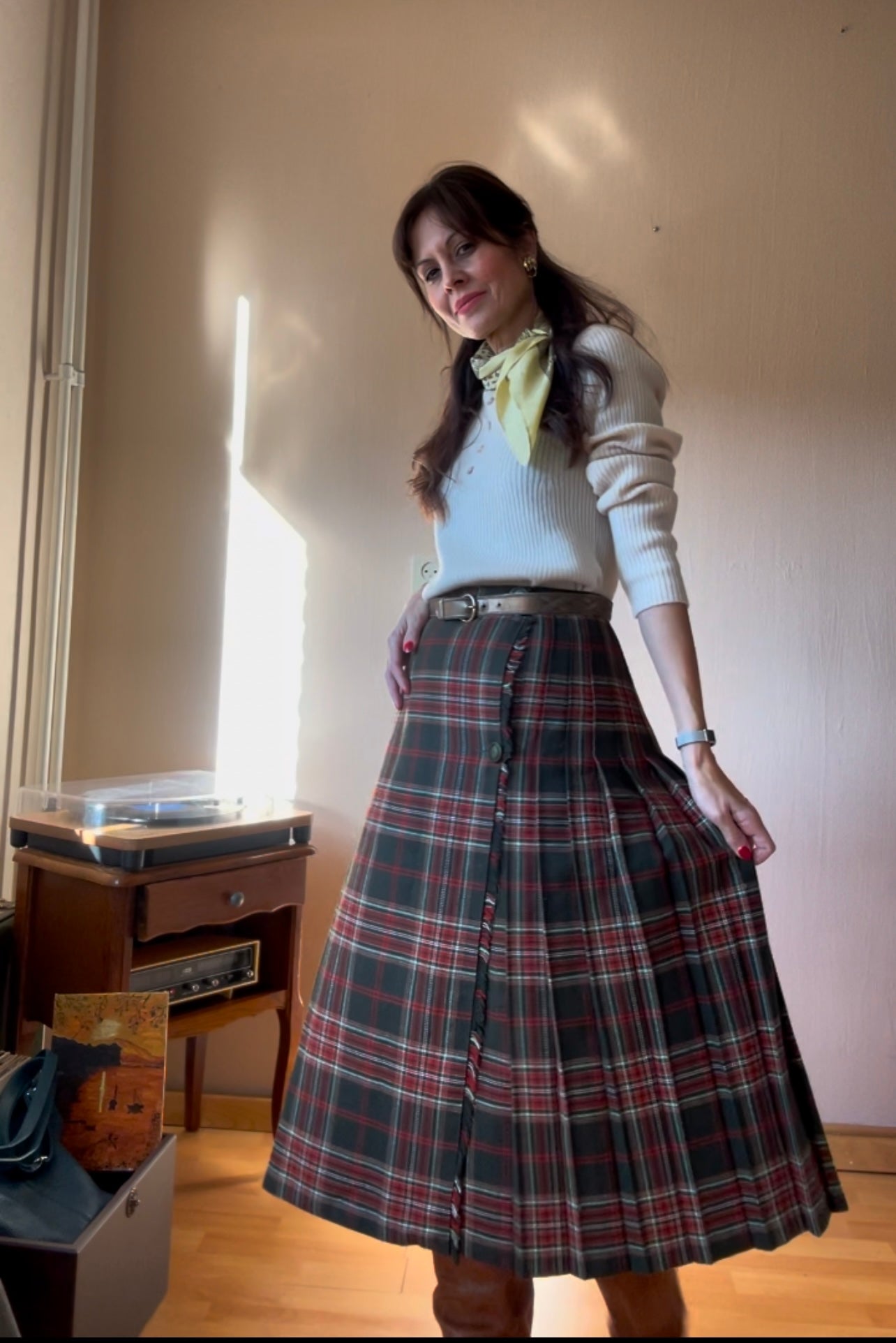 Vintage pleated skirt