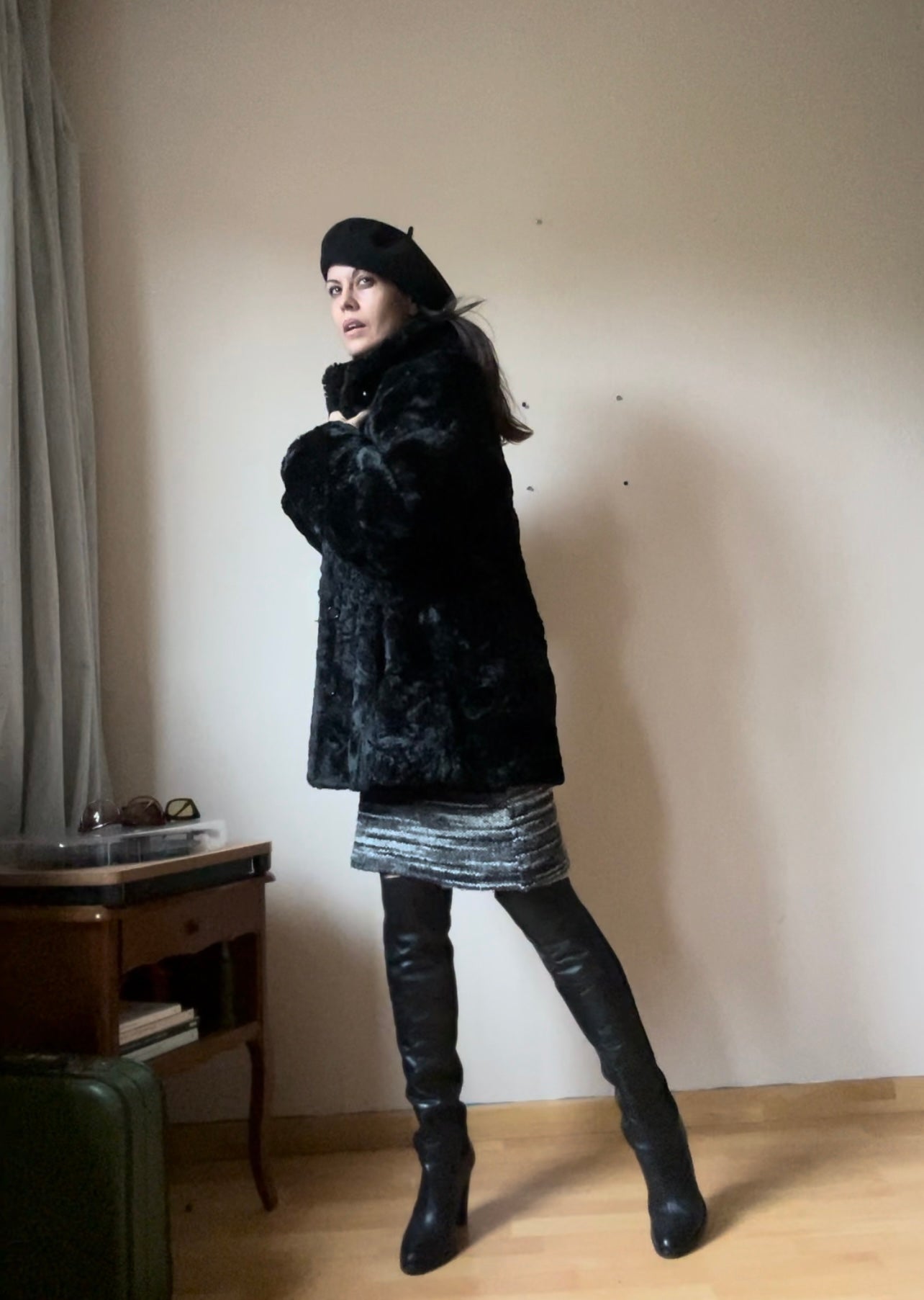 Vintage faux fur coat