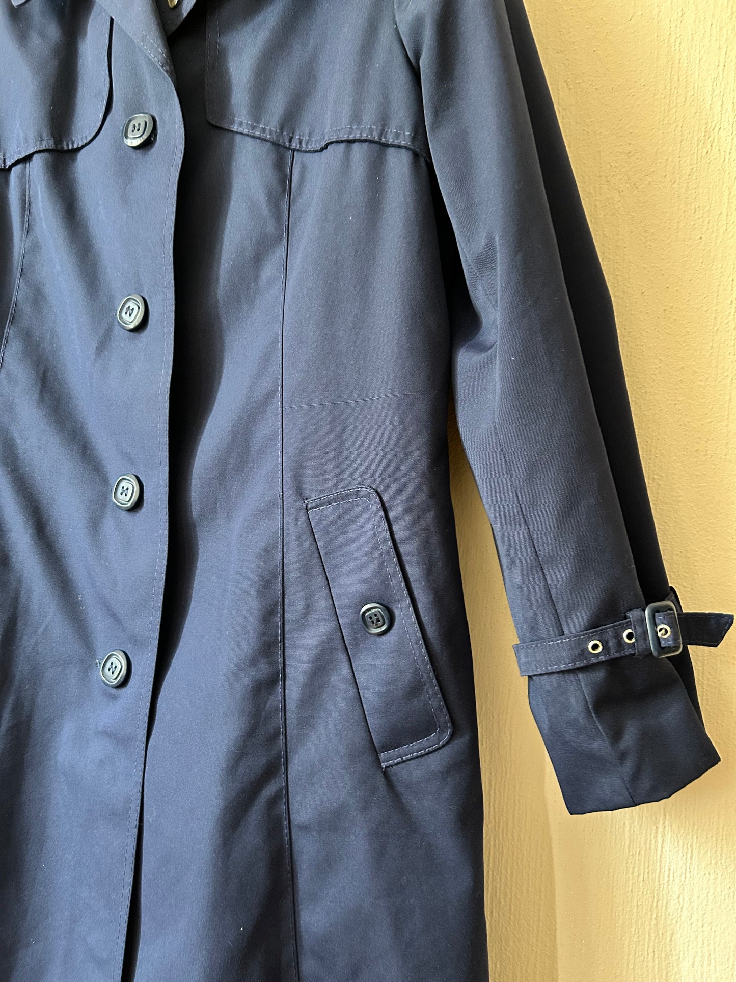 Vintage navy trench-coat 70s