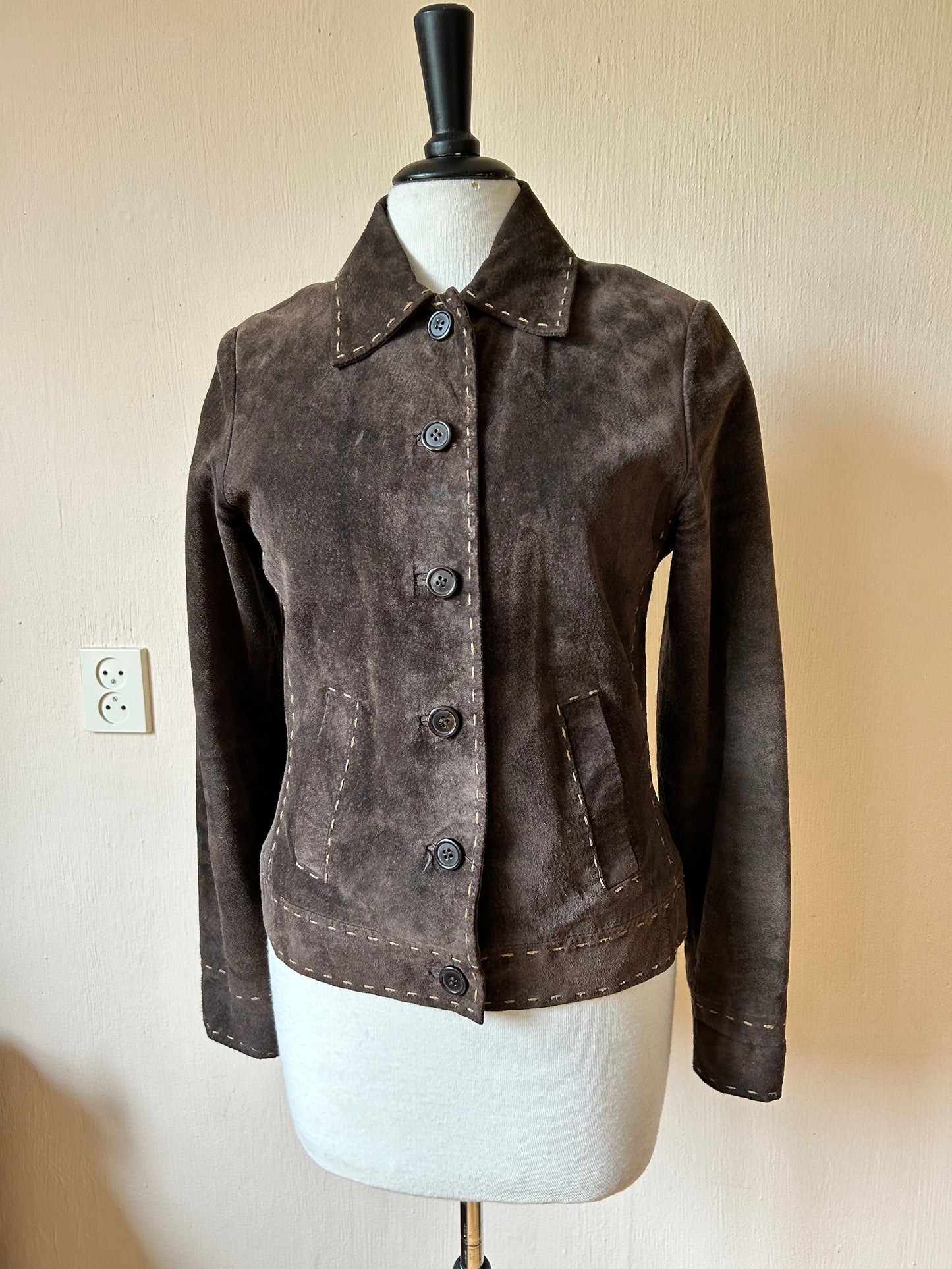 Vintage brown suede jacket