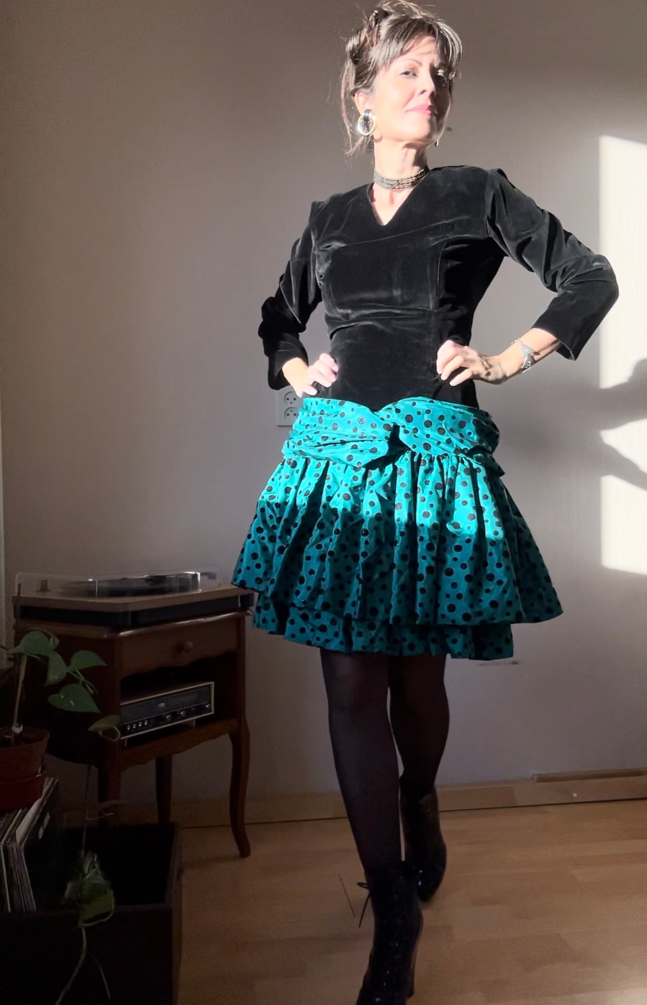 80s vintage party dress