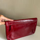 Vintage leather clutch