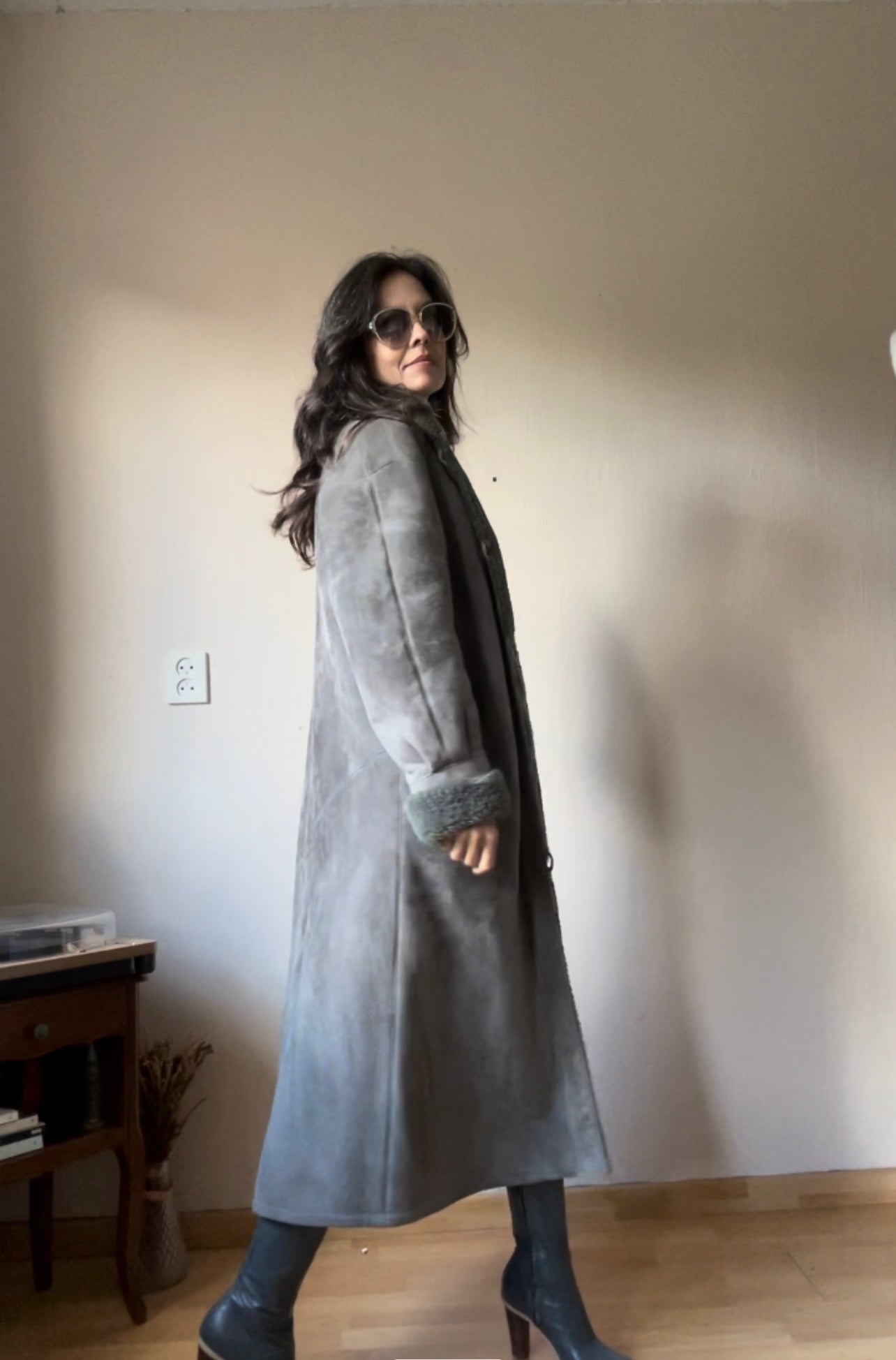 Vintage Nubuck Napa coat