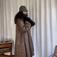 80s vintage winter coat (L)