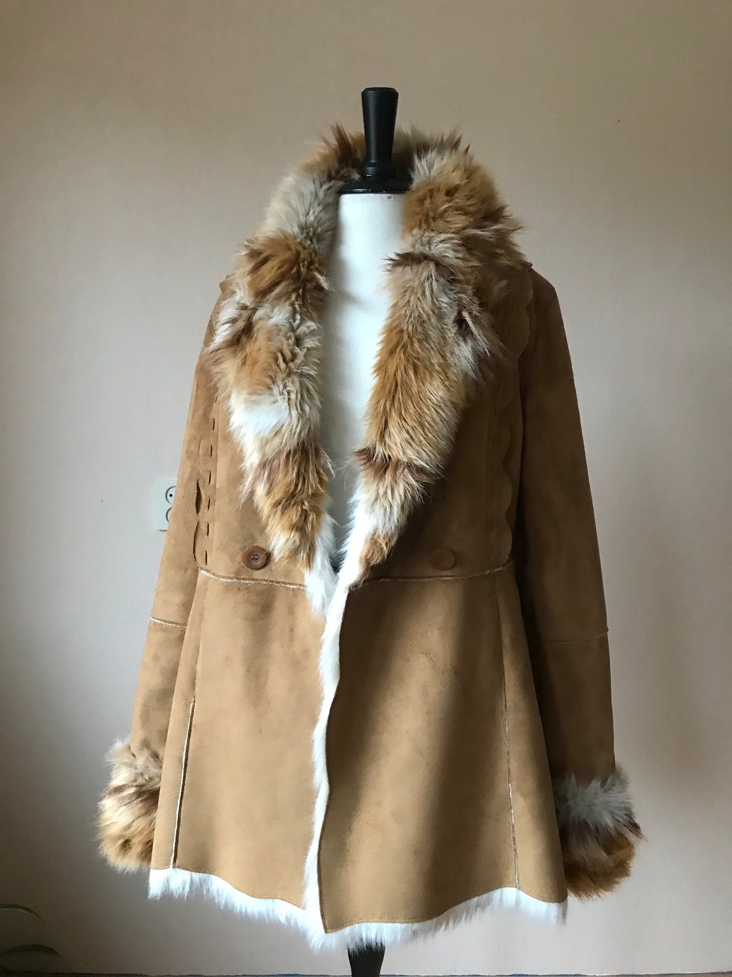 Balmain faux fur coat