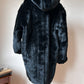 Faux fur hoodie coat L/XL