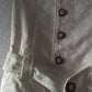 DIESEL Vintage White Belted Safari Canvas Jacket