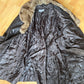 Vintage leather coat with padded lining XL